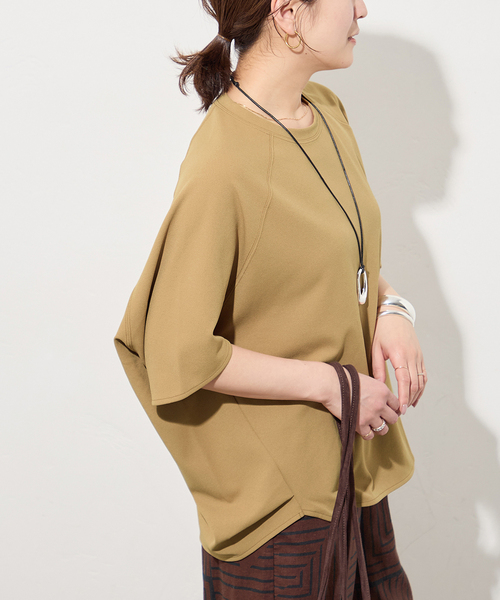 tシャツ 「追加2」「接触冷感」クールタッチ ORIGAMI Sleeveプルオーバー レディースの画像