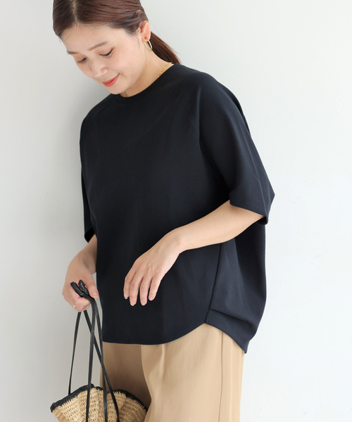 tシャツ 「追加2」「接触冷感」クールタッチ ORIGAMI Sleeveプルオーバー レディースの画像