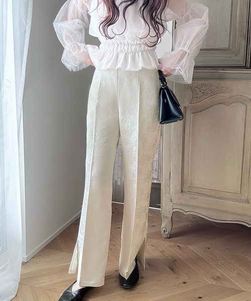 「Meiru」 スラックス SMALL ブラック レディース_画像6