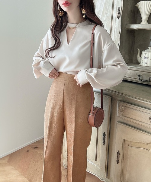 「Meiru」 スラックス SMALL ブラック レディース_画像9
