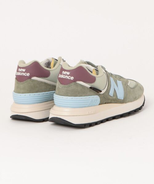 「New Balance」 ローカットスニーカー 26.5cm カーキ メンズ_画像2