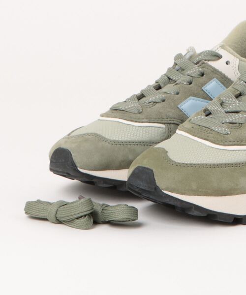 「New Balance」 ローカットスニーカー 26.5cm カーキ メンズ_画像4