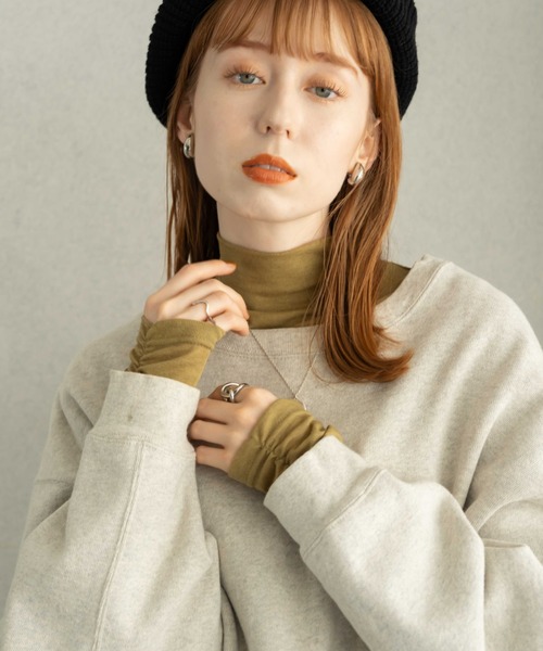 「hinari」 長袖カットソー FREE ピンク レディース_画像9