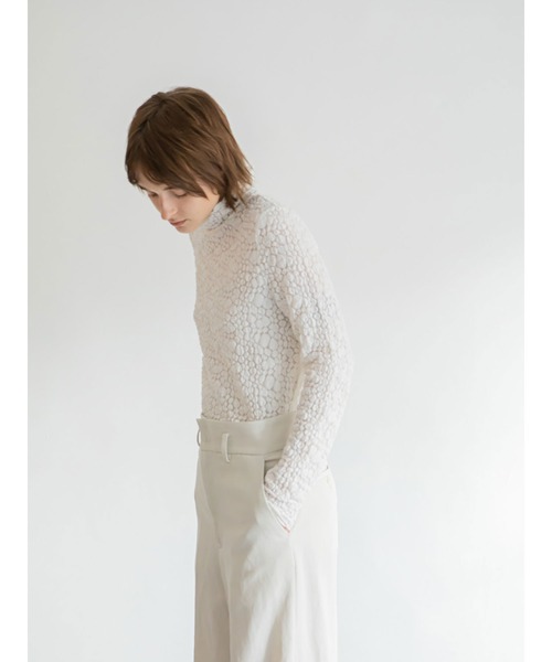 「enchainement」 長袖カットソー フリー オフホワイト レディース_画像3