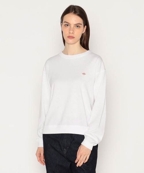 「DANTON」 スウェットカットソー X-SMALL オフホワイト レディース_画像3