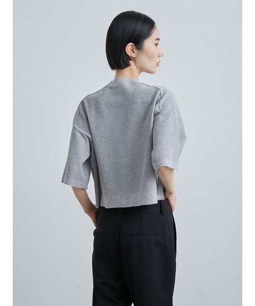 「MIESROHE」 半袖ニット ONE SIZE ホワイト レディース_画像8