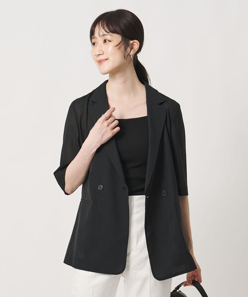 BEAUTY&YOUTH シアーテーラードジャケット ブラック UNITED ARROWS（ユナイテッドアローズ） ジャケット テーラード
