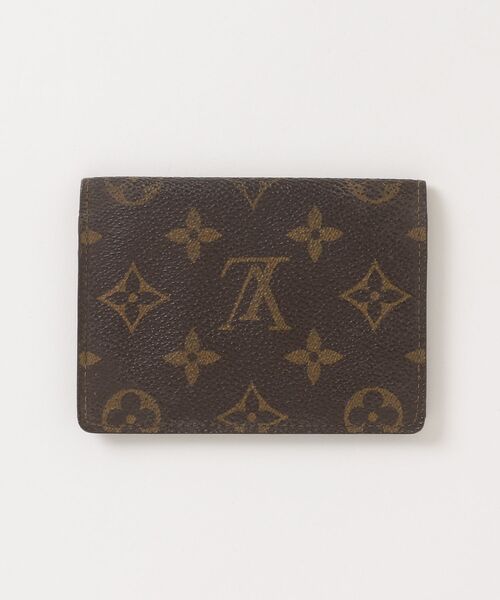 LOUIS VUITTON ダークブラウン カードケース LOUIS VUITTON（ルイ・ヴィトン） カードケース - ブラウン レディース
