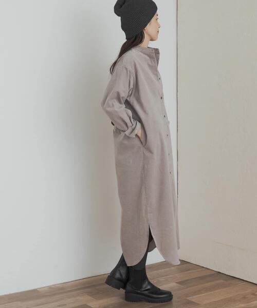 「URBAN RESEARCH DOORS」 シャツワンピース MEDIUM ベージュ レディース_画像5