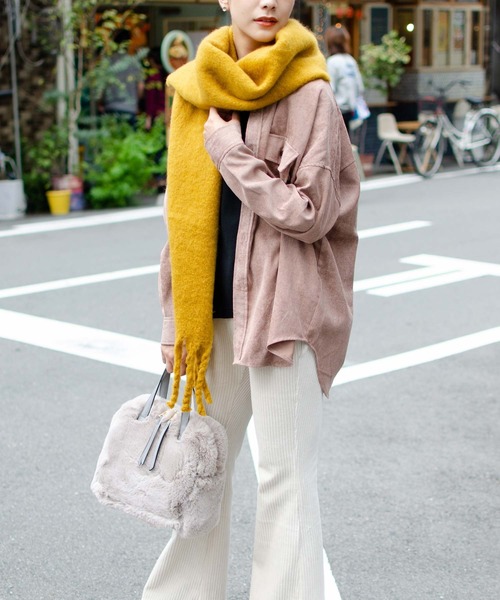 VitaFelice（ヴィータフェリーチェ） ストール モヘアタッチマフラー