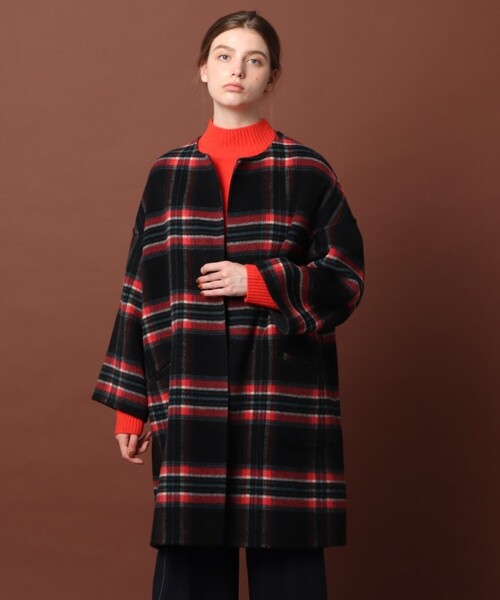 【りりり。様 】DRESSTERIOR ウールチェックリバーシブルコート ウールチェックリバーシブルコート