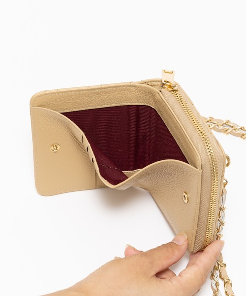 ZAKKA-BOX 財布 「NOVE-21-3」キルティングチェーンミニ