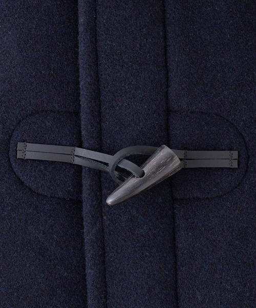 最終価格 トラサルディ アンゴラ ウール ヘリンボーン ダッフルコート 黒 ABBEY MARKET ダッフルコート コート LONDON TRADITION WOOL 最
