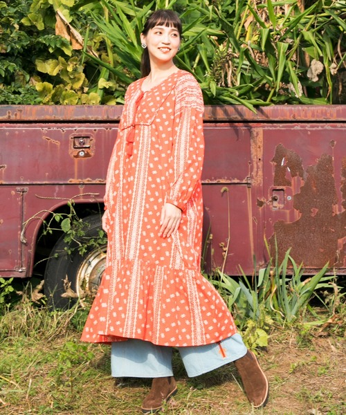 ワンピース チャイハネ バンダナ柄ティアードワンピース Zozotown Paypayモール店 通販 Paypayモール