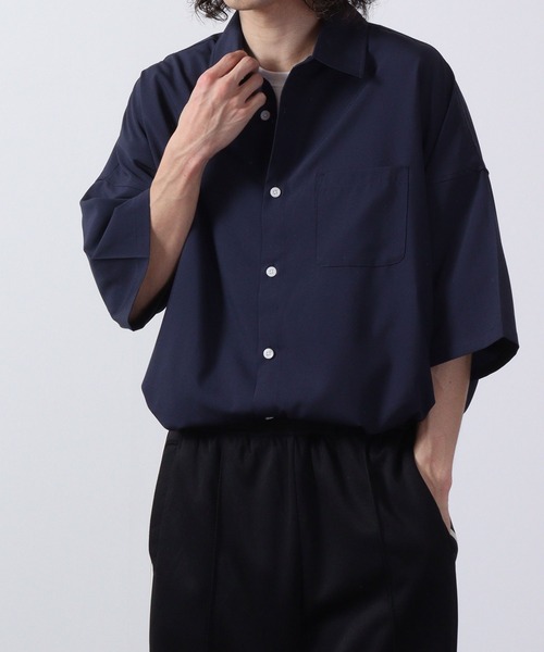メンズ 半袖シャツ ゆったり 大きめ ドロップショルダー G00116 楽天市場】送料無料 シャツ 五分袖 メンズ トップス 前開き