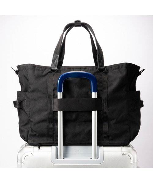 ZERO HALLIBURTON◆ボストンバッグ/キャンバス/NVY//