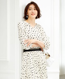 ブラウス シャツ ランダムドットプリントブラウス レディース ランダムドットプリントブラウス｜BIGI online store - ビギ