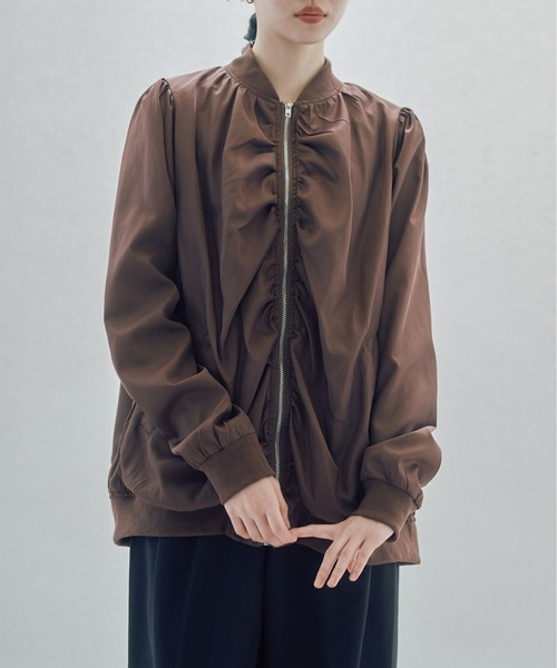 ジャケット MA-1 ギャザーMA1ブルゾン : ZOZOTOWN Yahoo!店