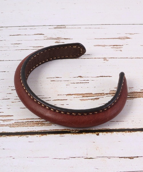 FUNALIVE ブレスレット プラスレザー バングル ナロー メンズ