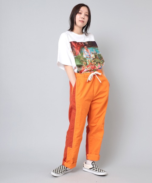 【ロロピアーナ】 40♪ 美品 レディース パンツ カジュアル 無地 オレンジ ロロピアーナ】 40♪ 美品 レディース パンツ カジュアル 無地