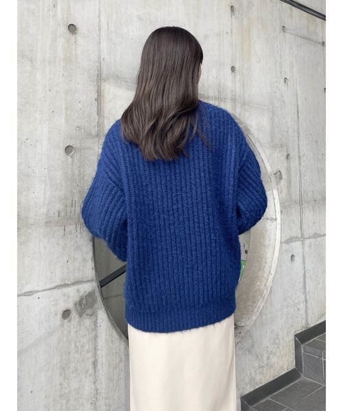 243u*ノーブル イタリア モヘヤ ストレッチ クルー ニット. URBAN RESEARCH ROSSO MEN セーター ニット ウォッシャブル