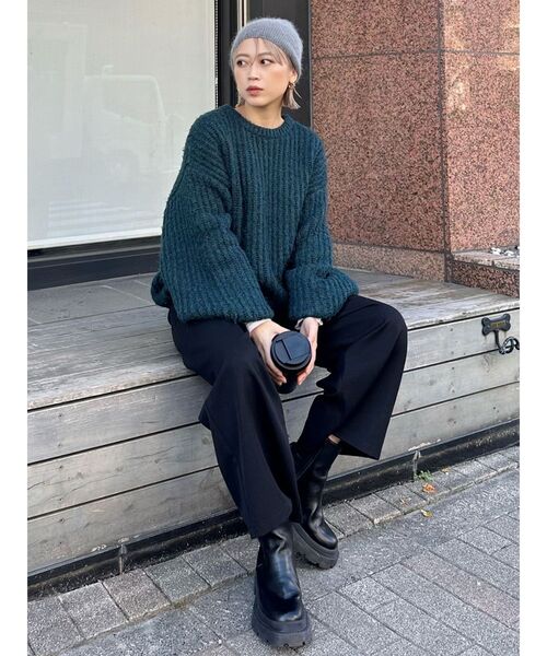 243u*ノーブル イタリア モヘヤ ストレッチ クルー ニット. URBAN RESEARCH ROSSO MEN セーター ニット ウォッシャブル