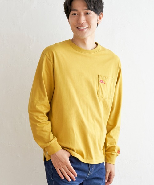 ikka（イッカ） tシャツ URBAN NATURE LIFE ロゴワッペンポケットロンT