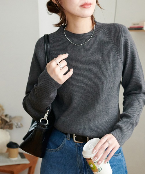 Discoat（ディスコート） ニット セーター 「新色追加」リブハイネック