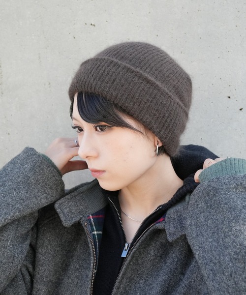 Jelly moo（ジェリームー） ニット帽 ニットキャップ 「 」 アンゴラ混