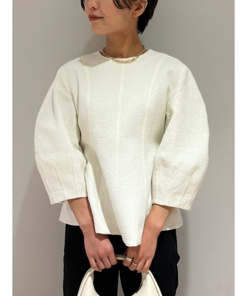 ワンピース 構築袖ボリュームトップス×パンツ SET UP レディース 