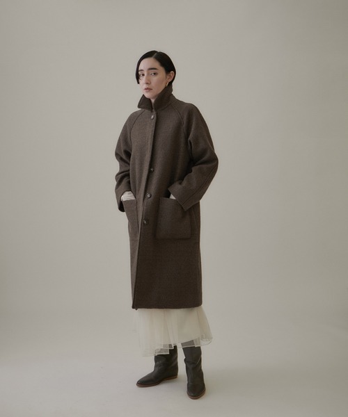 SALON adam et rope' アウター 「WEB限定」ループカットコート