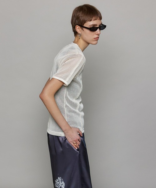MAISON SPECIAL tシャツ Slub Mesh T-shirt/スラブメッシュT