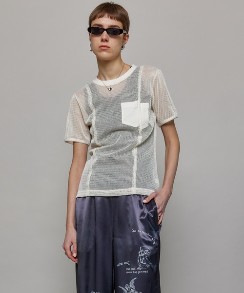 MAISON SPECIAL tシャツ Slub Mesh T-shirt/スラブメッシュT
