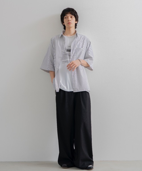 SINSS シャツ Loose fit stripe shirts / ルーズフィット