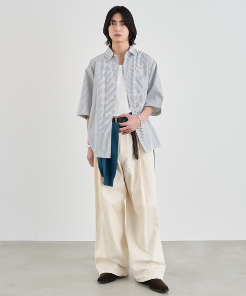 SINSS シャツ Loose fit stripe shirts / ルーズフィットストライプ
