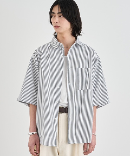 SINSS シャツ Loose fit stripe shirts / ルーズフィットストライプ