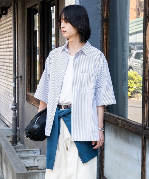 SINSS シャツ Loose fit stripe shirts / ルーズフィットストライプ