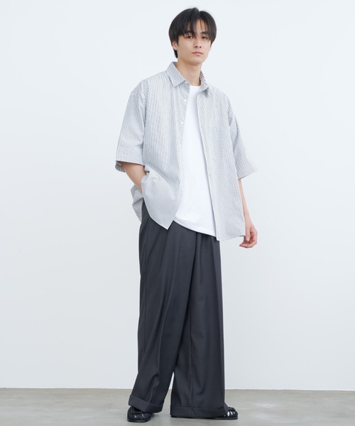 SINSS シャツ Loose fit stripe shirts / ルーズフィット