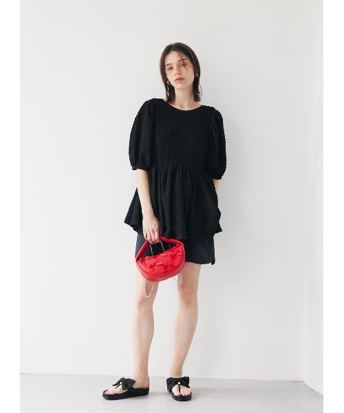 ✨COEL✨ポップコーンペプラムブラウス✨定価28600円 COEL ブラウス シャツ ポップコーンペプラムブラウス レディース