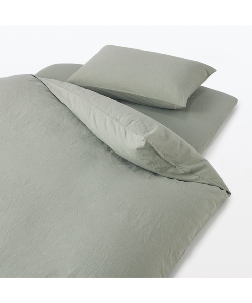 無印良品（MUJI） ベッド 寝具 洗いざらし敷ふとんシーツ・S 兼浅型
