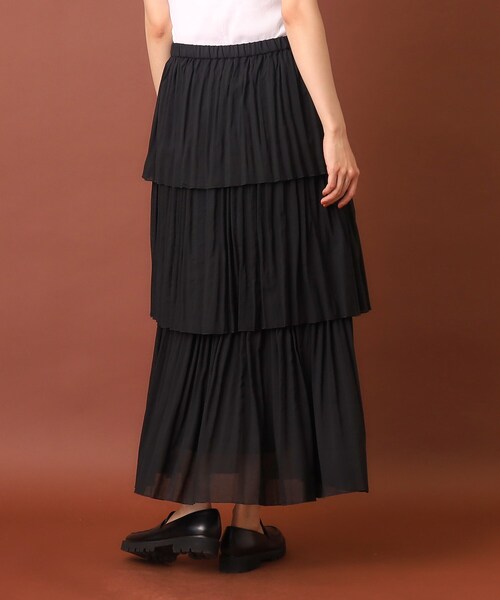 DRESSTERIOR スカート プリーツティアードスカート : ZOZOTOWN