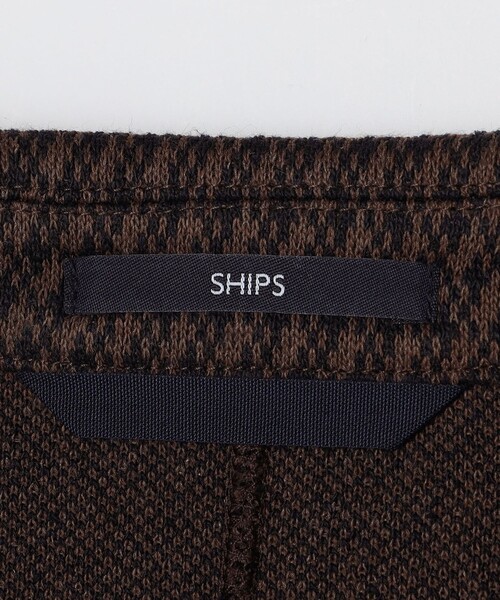 新品タグ付き✨ships テーラードジャケット TEXBRID 洗える　ブラウン SHIPS（シップス） ジャケット テーラードジャケット SHIPS:「手洗い