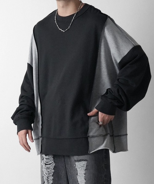 ◉定価¥26,400◉まとめ買いお値引OK 柔らか素材のヴィンテージトレーナー Confirm トレーナー スウェット ヴィンテージライク リメイク風