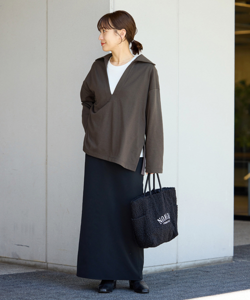 上品なスタイル JOURNAL STANDARD tシャツ スキッパープルオーバー レディース トップス