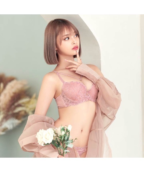 ブラジャー ショーツセット 3点セット ブリリアント ワンカラー