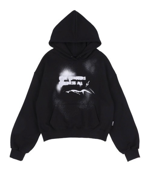 パーカー 「FANCY CLUB」SPRAY LIE DOWN HOODIE レディース FANCY CLUB パーカー 「FANCY CLUB」SPRAY LIE DOWN HOODIE