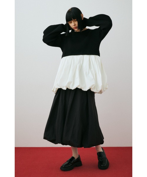 HeRIN.CYE ロング スカート Balloon form skirt バルーンフォルム