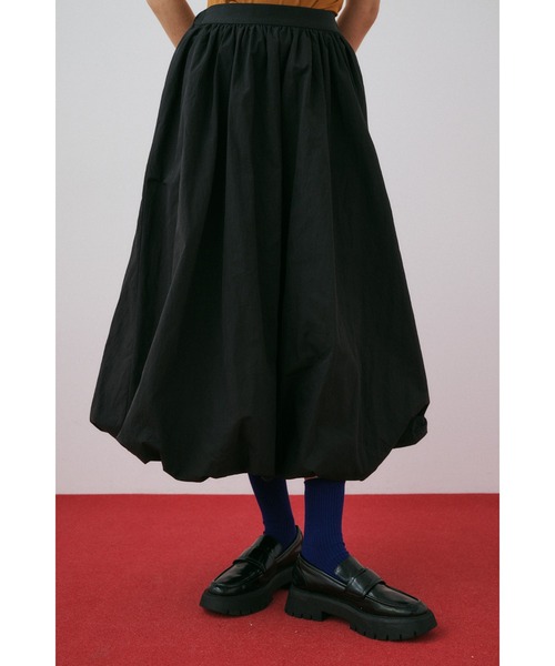 韓国 バルーン スカート[ROCKCAKE] NYLON SHIRRED BALLOON SKIRT 韓国☆ROCKCAKE】Nylon Shirred Balloon Skirt (ROCKCAKE