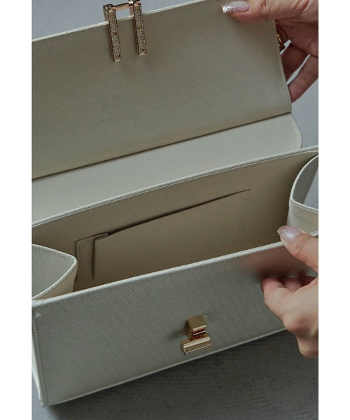 niana クラッチバッグ パーティーバッグ 2wayメタルハンドルラメ