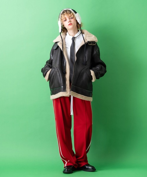 耳当て イヤーマフ an meets zakka ニット×ファーリバーシブル